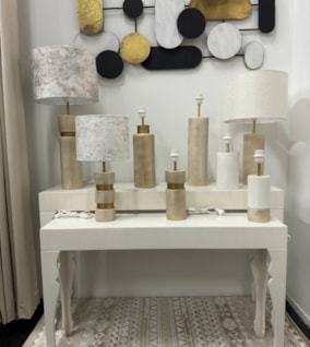 Bases candeeiro '24 - Dourado Fumado